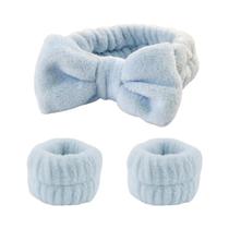 Conjunto De Faixas De Cabelo E Pulseiras De Fleece Coral Para Mulheres, Absorventes E Impermeáveis Conjunto De Faixas De Cabelo E Pulseiras De Fleece Coral Para Mulheres, Absorventes E Impermeáveis