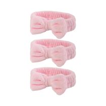 Conjunto De Faixas De Cabelo E Pulseiras Elásticas Macias Para Mulheres E Meninas Para Maquiagem,