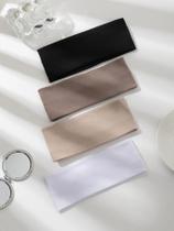 Conjunto De Faixas De Cabelo Largas E Elásticas Para Mulheres, Em Cores Sólidas, Para Maquiagem,