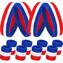 Conjunto de faixas de moletom Bememo, algodão listrado, estilo bandeira americana