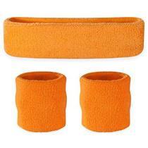 Conjunto de faixas de moletom Suddora Moisture Wicking, 2 pulseiras, 1 faixa de cabeça