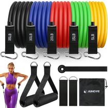 Conjunto de faixas de resistência Aihoye 105LB (5-35LB) com alças e acessórios