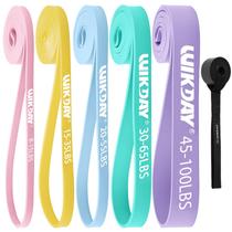 Conjunto de faixas de resistência ao exercício WIKDAY, 8-45 kg, 5 níveis Conjunto de faixas de resistência ao exercício WIKDAY, 8-45 kg, 5 níveis