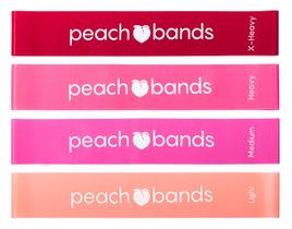 Conjunto de faixas de resistência: faixas de pêssego, exercícios, exercícios, pernas, bunda Conjunto de faixas de resistência: faixas de pêssego, exercícios, exercícios, pernas, bunda