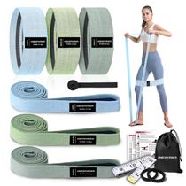 Conjunto de Faixas Elásticas HIMESPORNER 9 Peças Antiderrapante para Treino