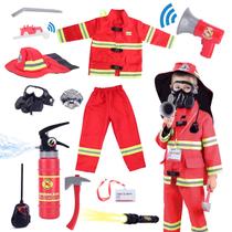 Conjunto de Fantasia de Bombeiro Lesheng Space para Crianças (3-7 anos) Conjunto de Fantasia de Bombeiro Lesheng Space para Crianças (3-7 anos)