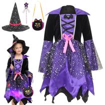 Conjunto de Fantasia de Bruxa Iluminada EOZY para Meninas - Halloween