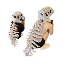 Conjunto De Fantasia De Esqueleto De Dinossauro Para Crianças, Acessório De Cabeça De Pelúcia Conjunto De Fantasia De Esqueleto De Dinossauro Para Crianças, Acessório De Cabeça De Pelúcia