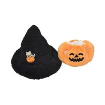 Conjunto De Fantasia De Halloween: Roupa De Papai Noel E Abóbora Para Boneca Labubu De 17cm - Conjunto De Fantasia De Halloween: Roupa De Papai Noel E Abóbora Para Boneca Labubu De 17cm -