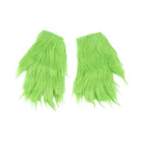Conjunto De Fantasia De Monstro Verde Com Barba, Chapéu E Luvas Para Halloween E Natal Conjunto De Fantasia De Monstro Verde Com Barba, Chapéu E Luvas Para Halloween E Natal