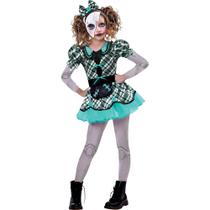 Conjunto de fantasias Amscan Multicolor Dark Doll tamanho XL 14-16 Conjunto de fantasias Amscan Multicolor Dark Doll tamanho XL 14-16