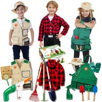 Conjunto de fantasias Born Toys Kids Dress Up & Pretend Play 3-7 anos