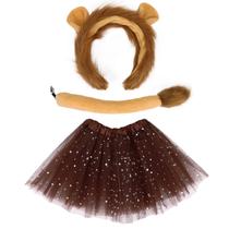 Conjunto de fantasias CHUANGLI Lion Ears Headband Tutu para mulheres