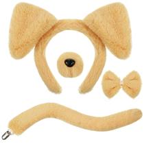 Conjunto de fantasias de cachorrinho SATINIOR para crianças marrom claro