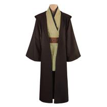 Conjunto de fantasias de cosplay ObiWan Kenobi para adultos e crianças Hal