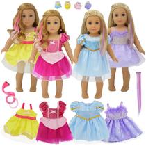 Conjunto de fantasias de fada para bonecas femininas de 18 polegadas com roupas e acessórios Conjunto de fantasias de fada para bonecas femininas de 18 polegadas com roupas e acessórios