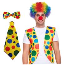 Conjunto de fantasias de palhaço ZHOUBINGBING Halloween para adultos com acessórios Conjunto de fantasias de palhaço ZHOUBINGBING Halloween para adultos com acessórios