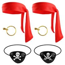 Conjunto de fantasias de pirata SAVITA Pirate Supplies, 6 unidades