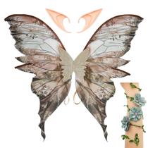 Conjunto de fantasias Fairy Wings para adultos Woifunu Halloween Brown