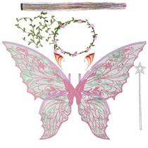 Conjunto de fantasias Fairy Wings Torajiro para adultos e meninas Conjunto de fantasias Fairy Wings Torajiro para adultos e meninas