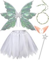 Conjunto de fantasias Hicarer Women Butterfly Fairy Wing Mardi Gras