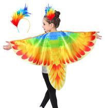 Conjunto de fantasias IROLEHOME Bird Parrot Wings com faixa de cabeça para crianças