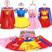 Conjunto de fantasias Jeowoqao Princess Dress Up Clothes para meninas de 3 a 6 anos