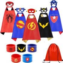 Conjunto de fantasias KARAZZO Superhero Capes com pulseiras para crianças