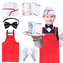 Conjunto de fantasias Keymall Kids Waiter Set B para Halloween Pretend Play Conjunto de fantasias Keymall Kids Waiter Set B para Halloween Pretend Play