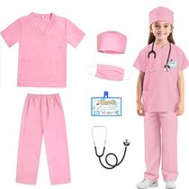 Conjunto de fantasias Kids Doctor RioRand, 6 peças para crianças de 3 a 12 anos