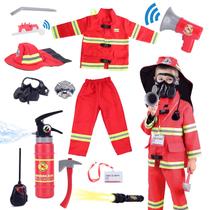 Conjunto de fantasias Lesheng Space Fireman Firefighter Kids 3-7 anos