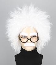 Conjunto de fantasias Mad Scientist Topcosplay, peruca branca para o Halloween Conjunto de fantasias Mad Scientist Topcosplay, peruca branca para o Halloween