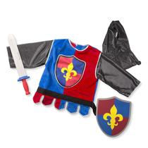 Conjunto de fantasias Melissa e Doug Knight Role Play, 4 peças