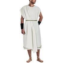 Conjunto de fantasias NEKIFUI, toga masculina, deus grego, festa romana, tamanho M
