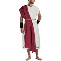 Conjunto de fantasias NEKIFUI, toga masculina, deus grego, festa romana, tamanho S
