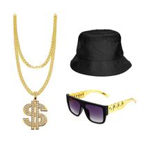 Conjunto de fantasias Okdance 90s Fancy Dress para homens e mulheres com acessórios