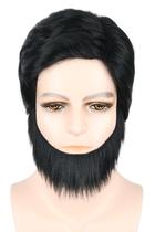 Conjunto de fantasias, perucas e barba, estilo LeMarnia 70s, para homens Conjunto de fantasias, perucas e barba, estilo LeMarnia 70s, para homens