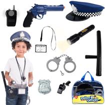 Conjunto de fantasias policiais Born Toys com acessórios para crianças a partir de 3 anos