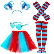 Conjunto de fantasias: saia tutu de Halloween da Hikkcos com meias listradas