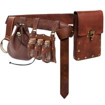 Conjunto de fantasias SUMGOGO Medieval Belt, bolsa de cintura, couro
