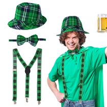 Conjunto de fantasias TSLBW St. Patrick's Day Leprechaun para mulheres e homens Conjunto de fantasias TSLBW St. Patrick's Day Leprechaun para mulheres e homens