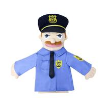 Conjunto De Fantoches De Pelúcia De Desenho Animado De Simulação Infantil Médico Polícia Professor