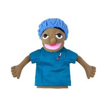Conjunto De Fantoches De Pelúcia De Desenho Animado De Simulação Infantil Médico Polícia Professor
