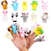 Conjunto de fantoches Miaopen Soft Plush Animals para crianças x10