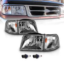 Conjunto de Faróis AmeriLite 93-97 Ford Ranger Halógeno