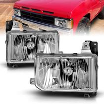 Conjunto de faróis AmeriLite para Hardbody D21 e Pathfinder 1987-95 Conjunto de faróis AmeriLite para Hardbody D21 e Pathfinder 1987-95