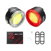 Conjunto De Faróis E Lanternas Traseiras COB LED Ultraleves BUCKLOS Para Bicicleta, Luz De