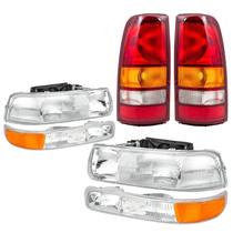 Conjunto de faróis e lanternas traseiras Corkiauto para Chevy Silverado
