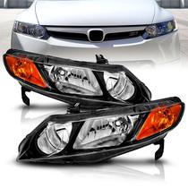 Conjunto de Faróis Halógenos AmeriLite JDM para Honda Civic 06-11
