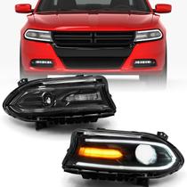 Conjunto de Faróis Halógenos VLINCAR para Dodge Charger